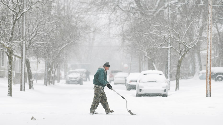 Snowstorm in Toledo, Ohio