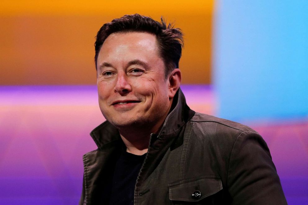 PHOTO: In this June 13, 2019, file photo, SpaceX owner and Tesla CEO Elon Musk smiles at the E3 gaming convention in Los Angeles.