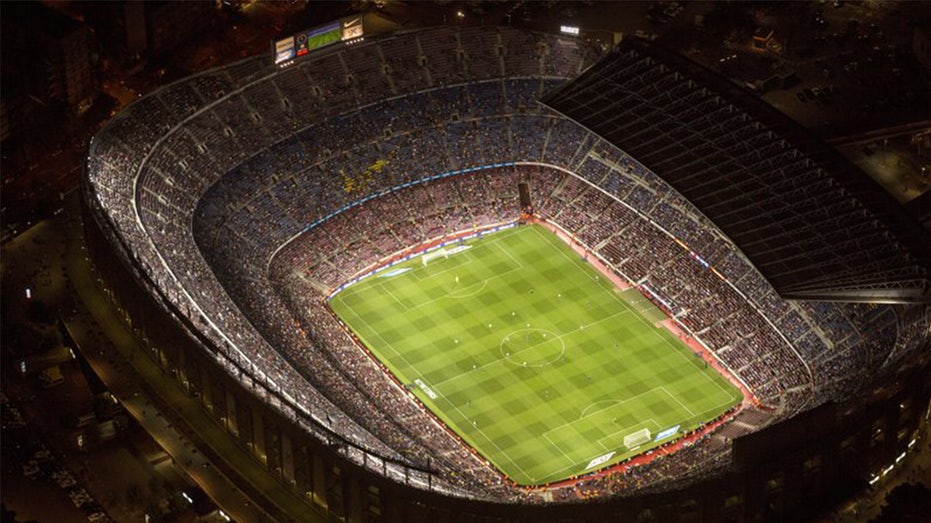 View from above of Camp Nou