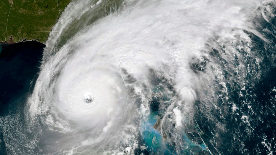 Satellite view of Hurricane Ian