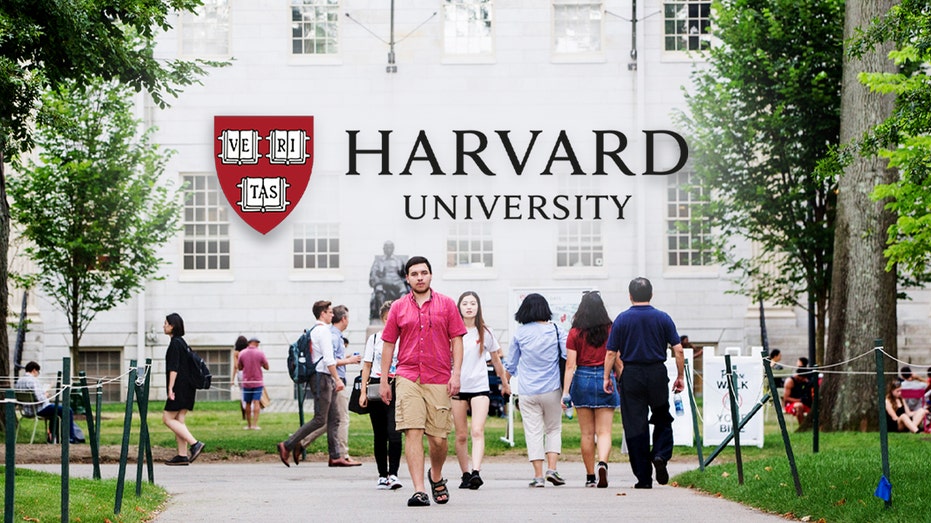 People walking at Harvard