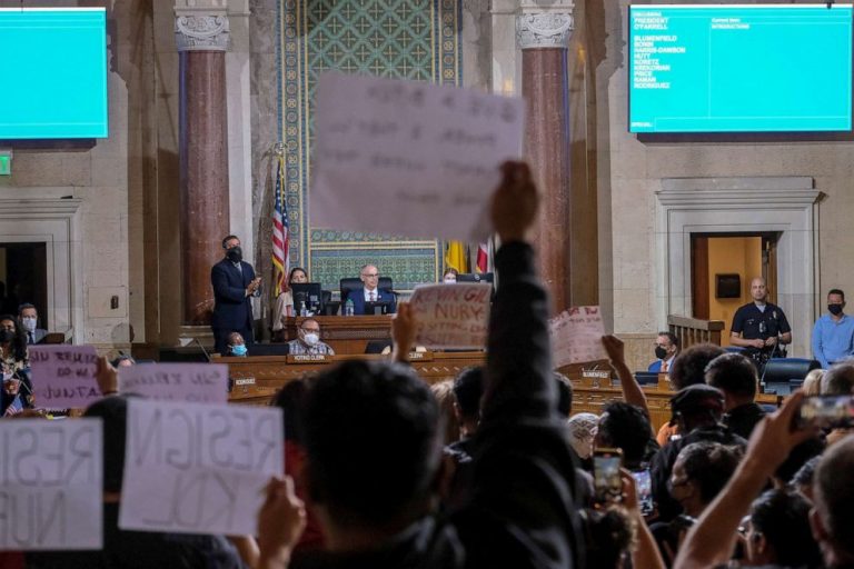 LA City Council cancels meeting amid continued calls for more resignations