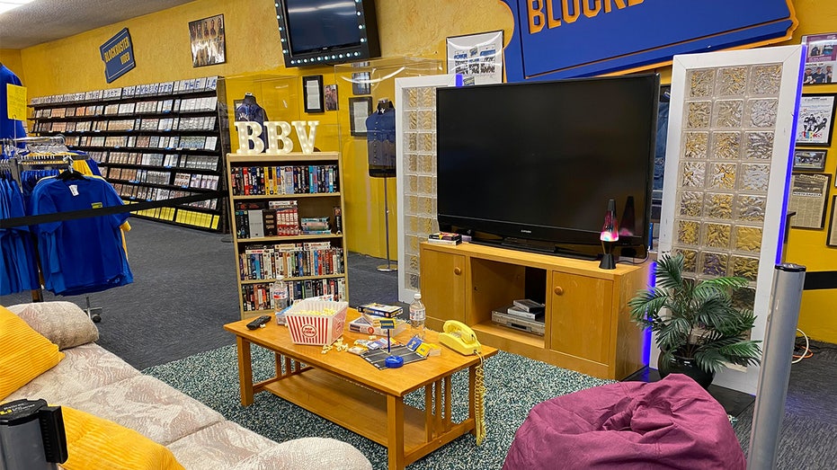 Movie and game night at last Blockbuster store
