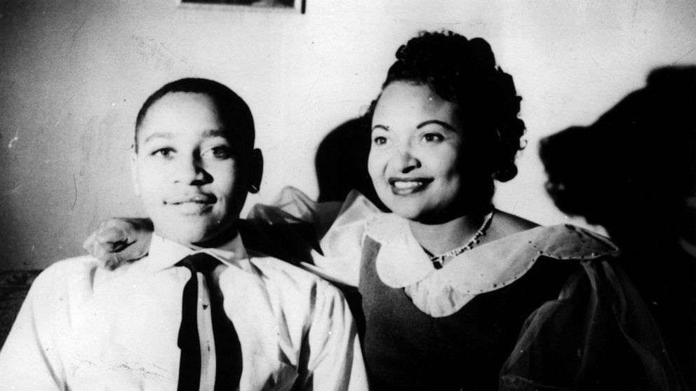 PHOTO: Emmett Louis Till, 14, with his mother, Mamie Till-Mobley, at home in Chicago, July 25, 1941, Chicago. 