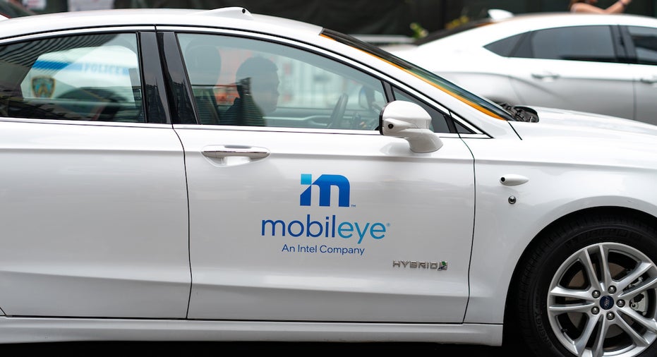 Close up of Mobileye vehicle