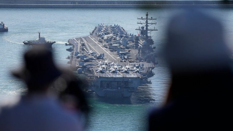 North Korea says US carrier’s return aggravates tensions