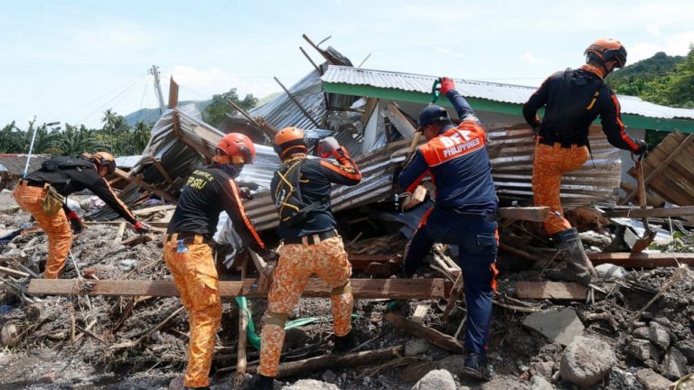 Philippine storm victims feared tsunami, ran toward mudslide