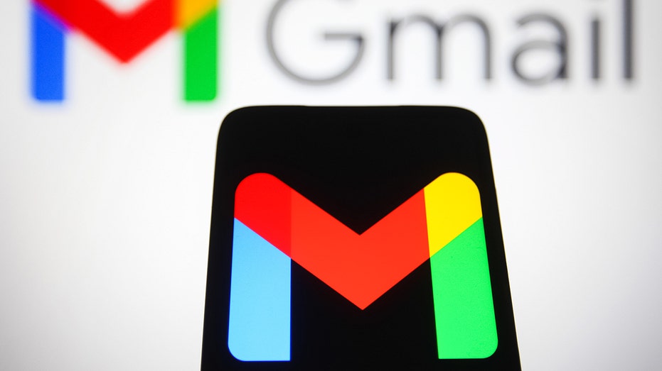 Gmail logo on computer and phone