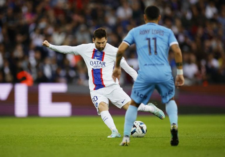 Soccer-Messi inspires shaky PSG to win over Troyes in seven-goal thriller