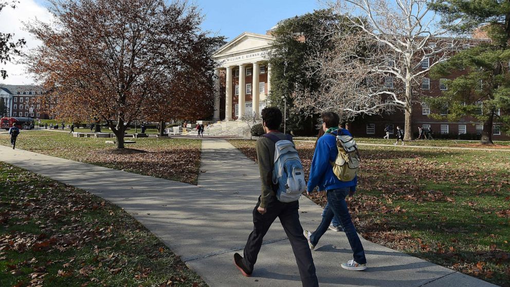 PHOTO: The campus of the University of Maryland, in College Park, MD, Dec. 7, 2017.