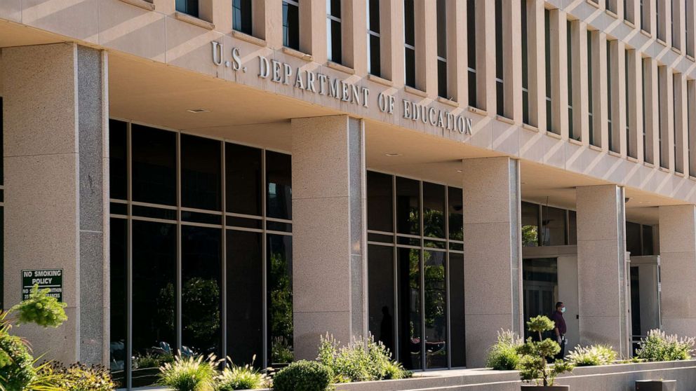 PHOTO: The U.S. Department of Education building stands in Washington, Aug. 18, 2020.