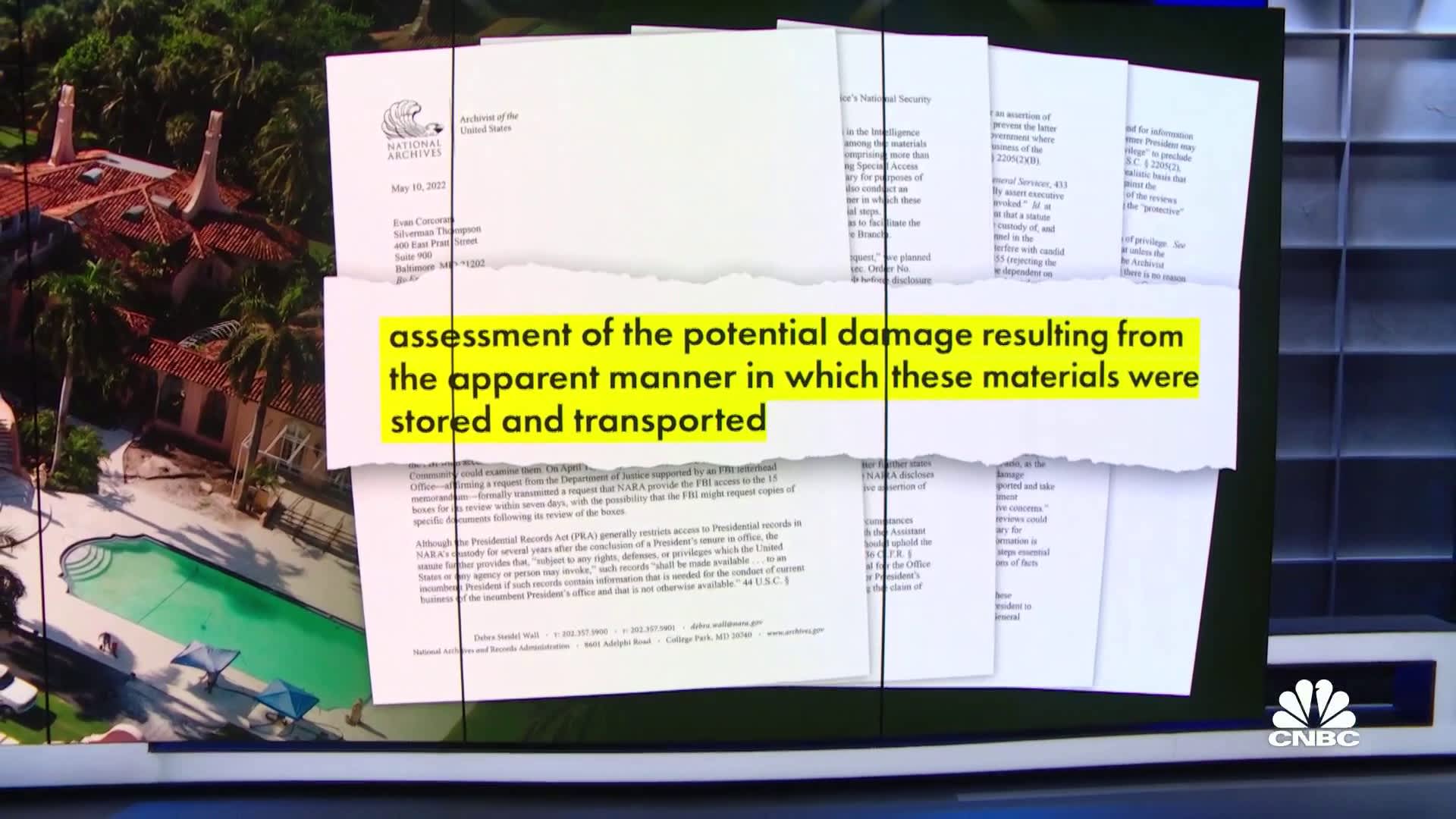 Trump took more than 700 pages of classified documents from White House