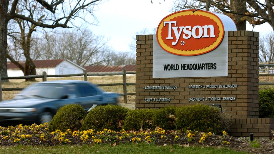 Tyson HQ sign in Arkansas
