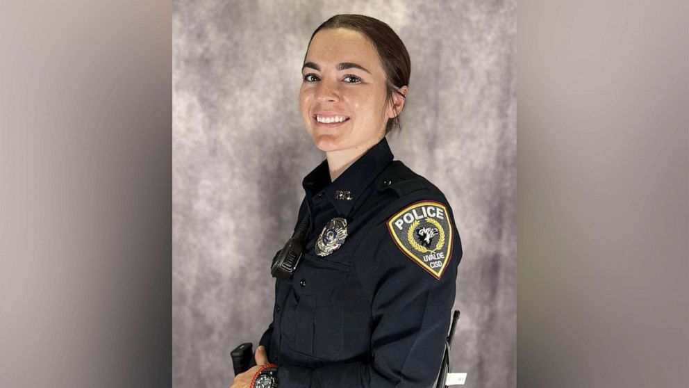 PHOTO: Crimson Elizondo, a former Uvalde School District Police Officer and former Texas State Trooper, is pictured in an undated official portrait.