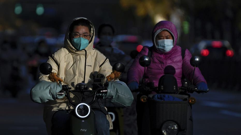 Motorists in face masks