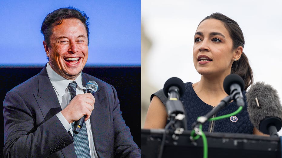 Elon Musk and Alexandria Ocasio-Cortez