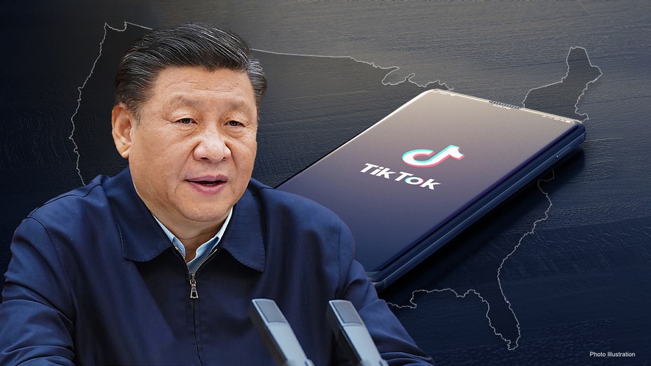 Xi Jinping and TikTok graphic