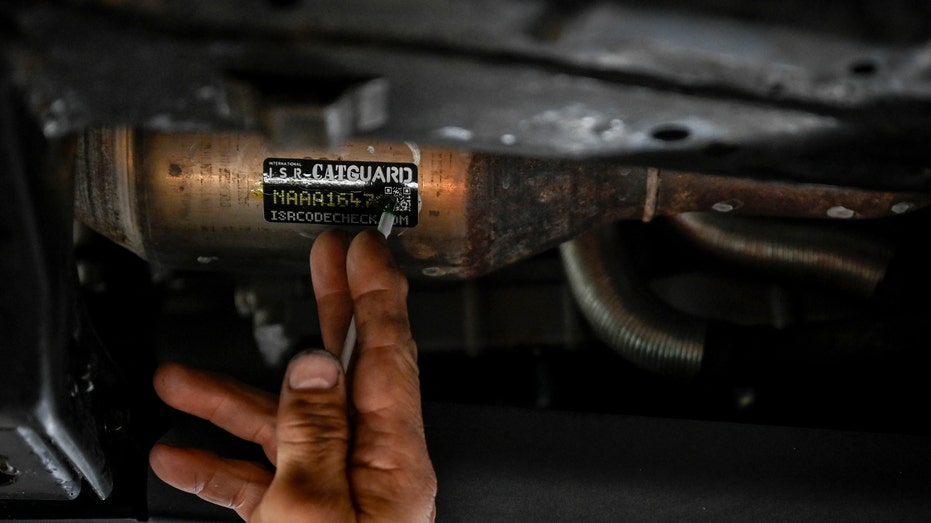 Catalytic converter sticker