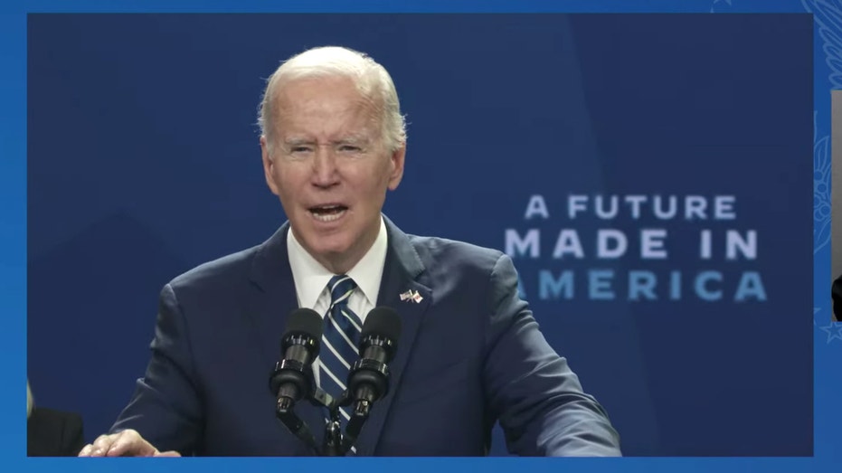 President Biden said during a Thursday speech that the price of gasoline was "over five dollars" when he took office, despite the actual average price of regular gasoline being $2.39.
