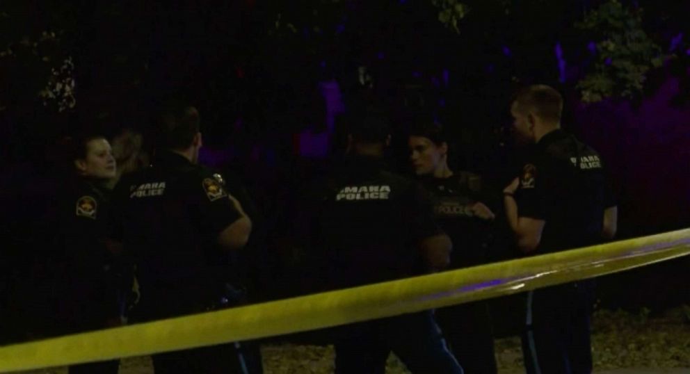 PHOTO: An officer shot a driver who nearly hit a huge crowd of Halloween trick-or-treaters in Omaha, Neb., Oct. 31, 2022.