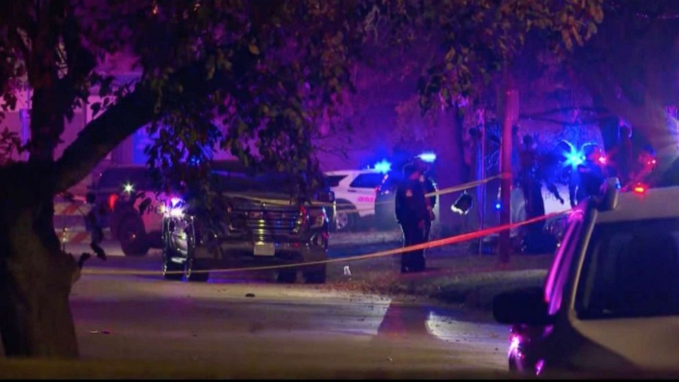 PHOTO: An officer shot a driver who nearly hit a huge crowd of Halloween trick-or-treaters in Omaha, Neb., Oct. 31, 2022.