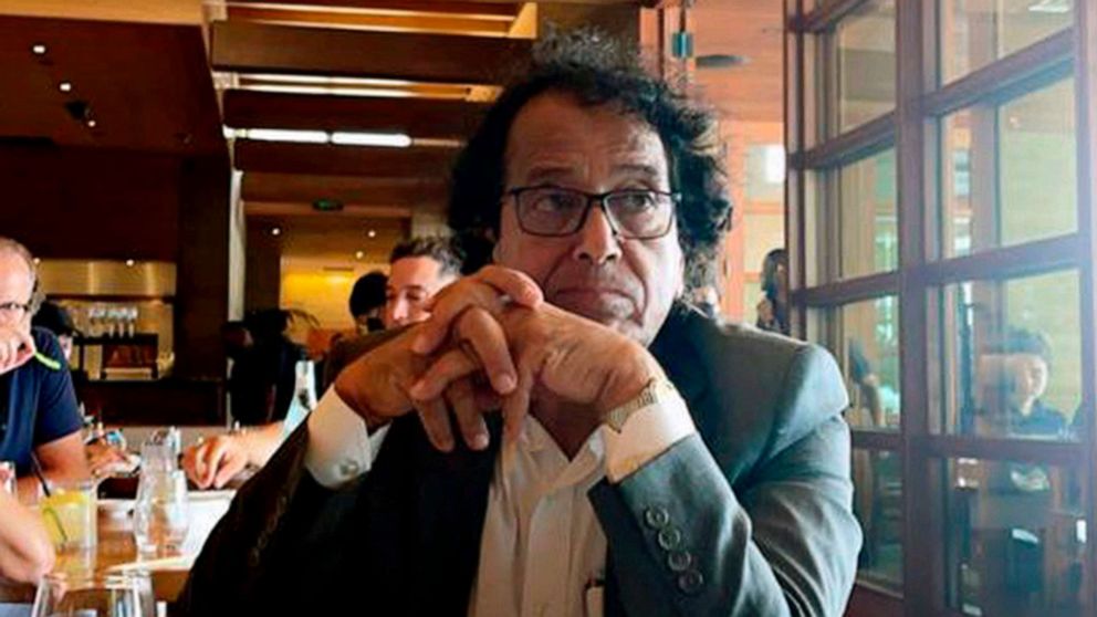 PHOTO: In this photo provided by Ibrahim Almadi, Saad Ibrahim Almadi sits in a restaurant in an unidentified place, in the United States, on August 2021. Almadi, 72, who is a citizen of both Saudi Arabia and the U.S., was arrested in Saudi Arabia.