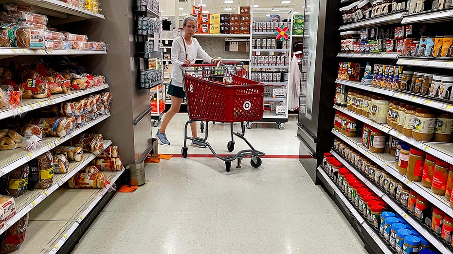 woman shopping target