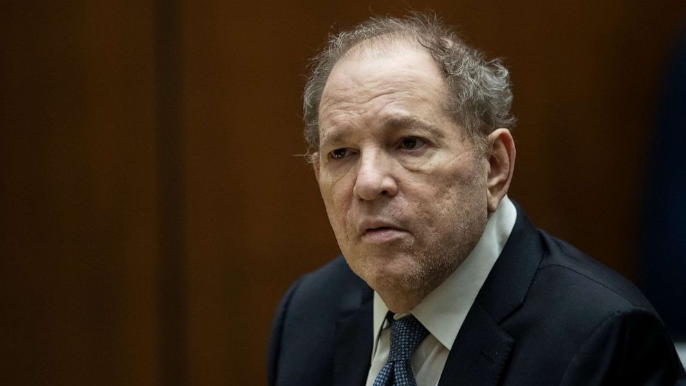 PHOTO: Former film producer Harvey Weinstein appears in court at the Clara Shortridge Foltz Criminal Justice Center in Los Angeles, on Oct. 4 2022.