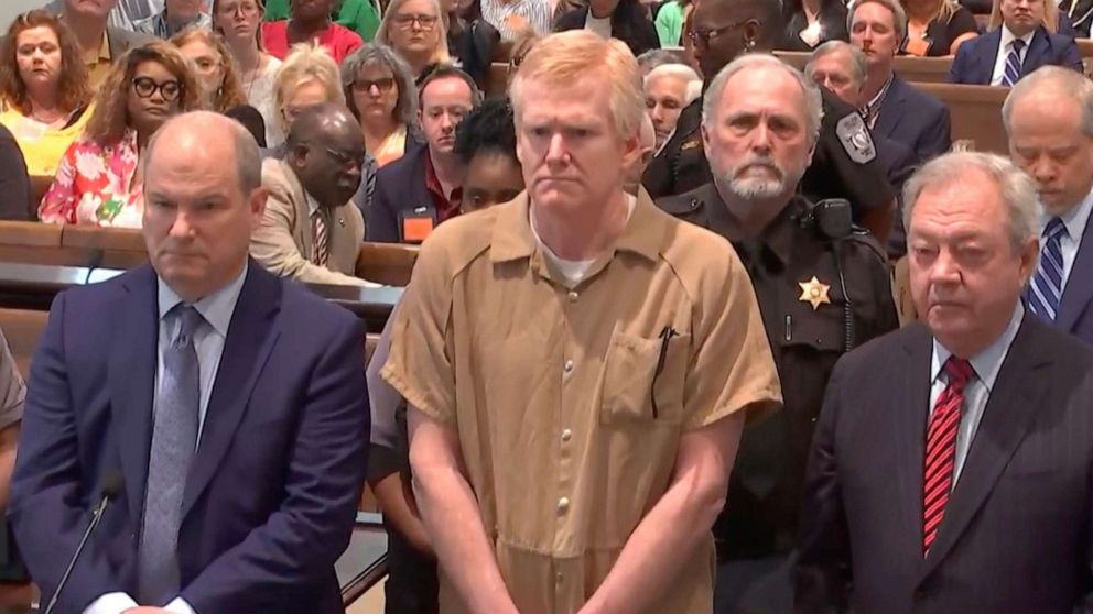 PHOTO: Alex Murdaugh is sentenced on the murders of his wife Maggie and his son Paul Murdaugh, Colleton County Courthouse in Walterboro, S.C., on March 3, 2023.