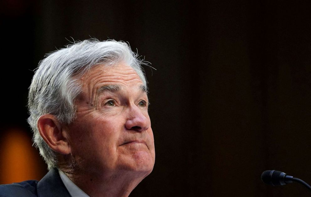 PHOTO: FILE - Federal Reserve Chair Jerome H. Powell testifies before a U.S. Senate Banking, Housing, and Urban Affairs Committee hearing in Washington, March 7, 2023.