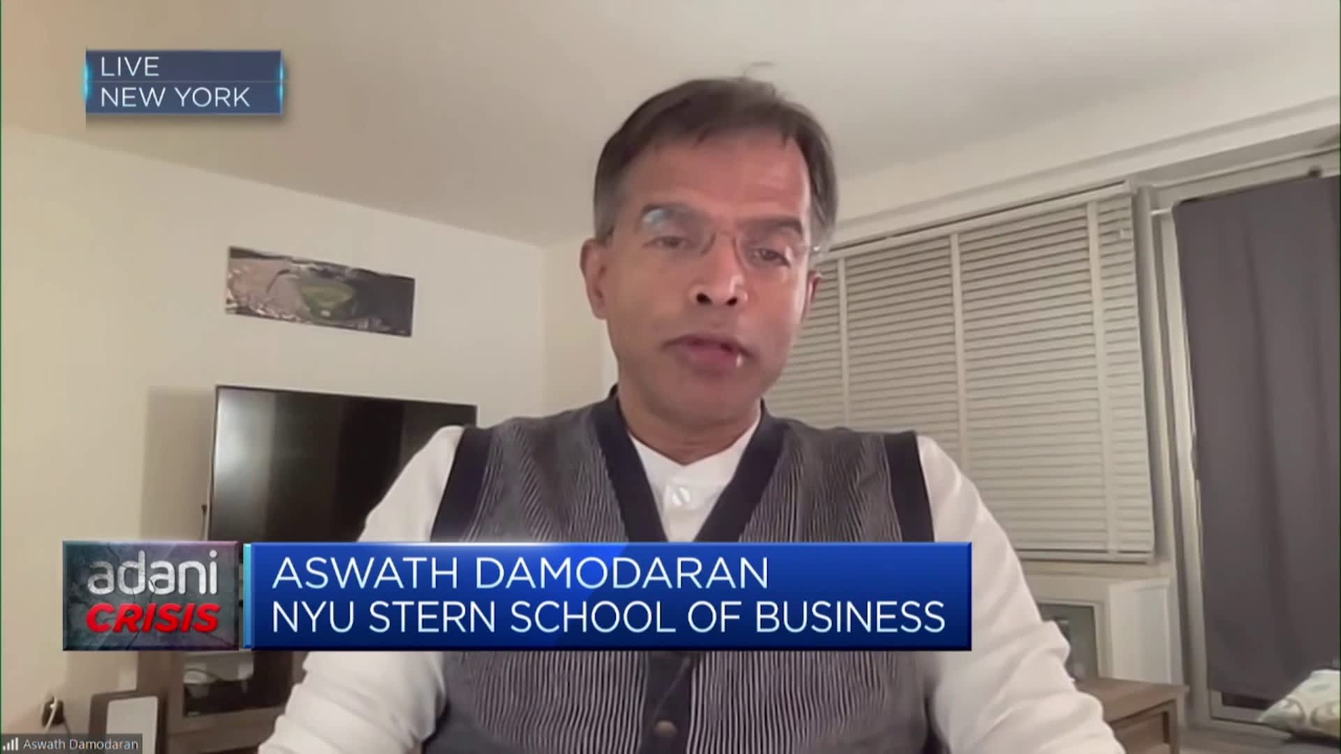 Watch CNBC's full interview with NYU's 'Dean of Valuation' Aswath Damodaran on Adani and more