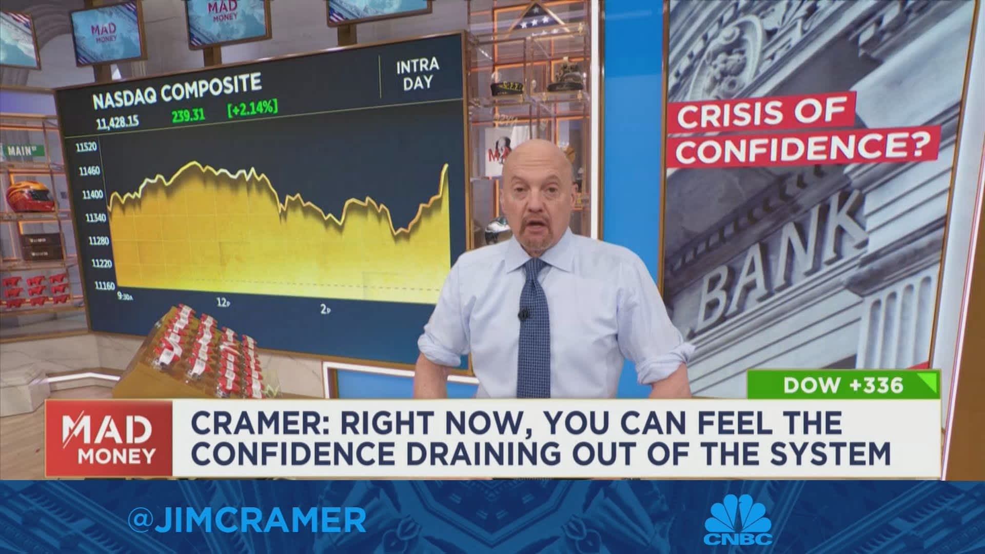 As long as the consumer is confident, I'm confident about business, says Cramer
