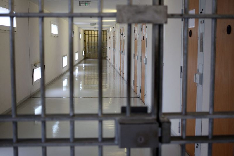 View of the Domenjod prison on October 16, 2014 in Saint-Denis de la Reunion on the French Indian Ocean island of La Reunion. AFP PHOTO RICHARD BOUHET (Photo credit should read RICHARD BOUHET/AFP via Getty Images)