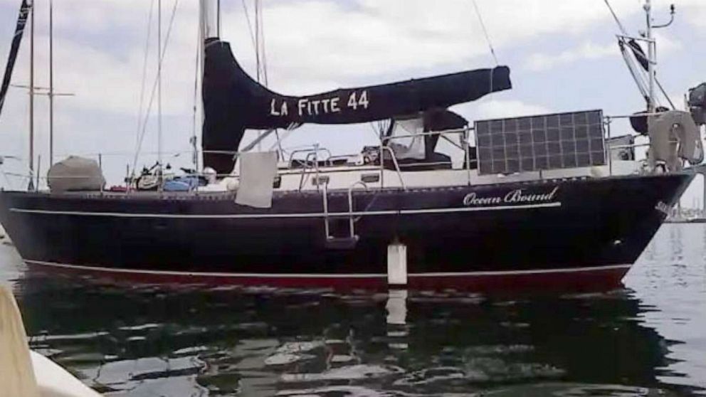 PHOTO: Ocean Bound sailboat, the boat three Americans were sailing from Mexico in before going missing.