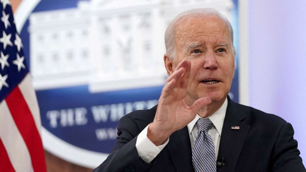 PHOTO: President Joe Biden convenes the fourth virtual leader-level meeting of the Major Economies Forum (MEF) on Energy and Climate at the White House in Washington, April 20, 2023.