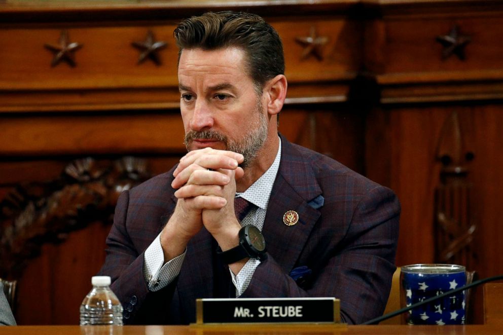 PHOTO: Rep. Greg Stuebe votes no on the first article of impeachment against President Donald Trump during a House Judiciary Committee meeting, Dec. 13, 2019, on Capitol Hill in Washington.