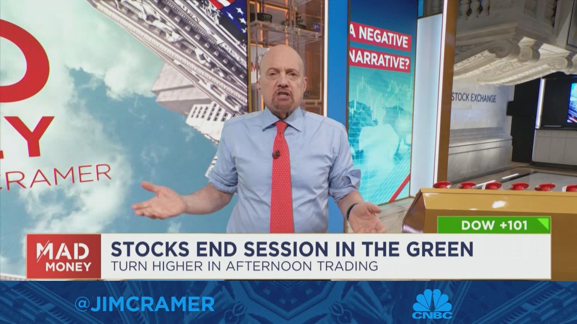 Jim Cramer shares his take on whether the bulls have won the war on sentiment