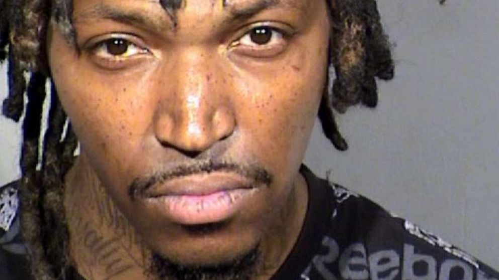 PHOTO: Jemiah Garner, 34, has been arrested over the murder of a homeless man living in a Las Vegas drainage canal that happened two months ago in Las Vegas, Nevada.