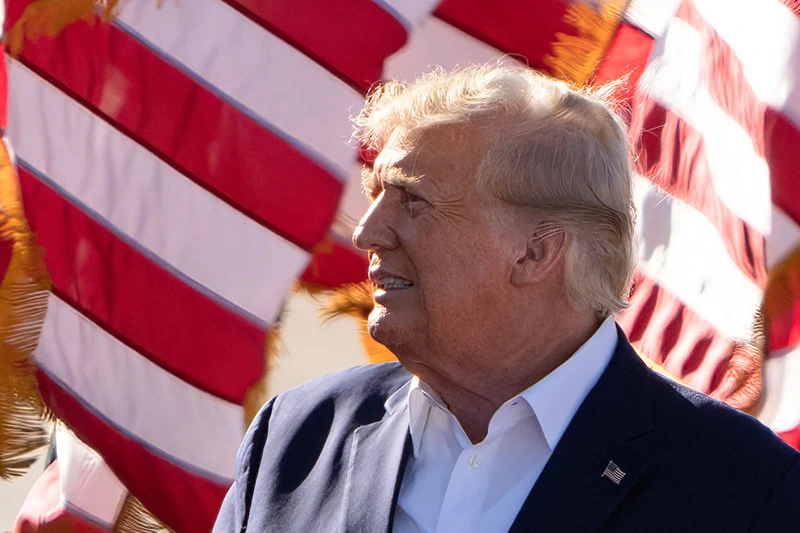 Former US President Donald Trump speaks during a 2024 election campaign rally in Waco, Texas, March 25, 2023. - Trump held the rally at the site of the deadly 1993 standoff between an anti-government cult and federal agents. (Photo by SUZANNE CORDEIRO / AFP) (Photo by SUZANNE CORDEIRO/AFP via Getty Images)