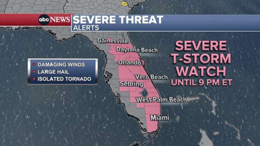 PHOTO: Severe Threat map