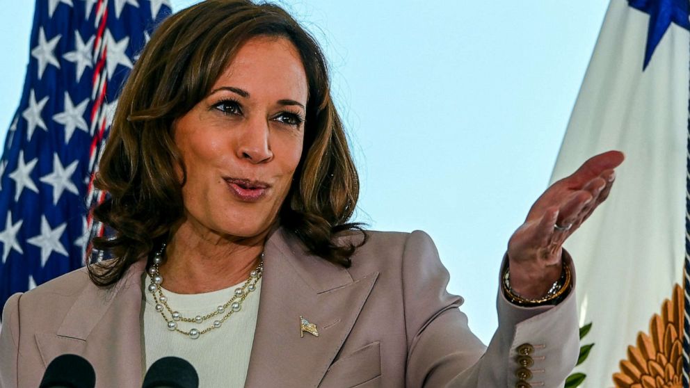 PHOTO: Vice President Kamala Harris delivers remarks at the National Oceanic and Atmospheric Association Coastal Resilience Funding Annoucement event at the University of Miami, April 21, 2023, in Miami.