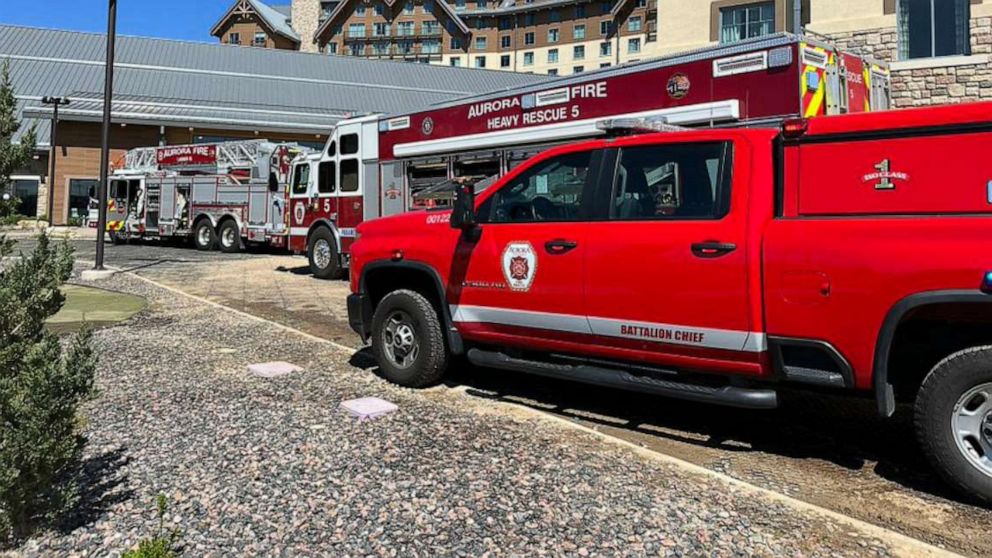 PHOTO: Aurora Fire Rescue responds to Gaylord Rockies Resort in Aurora, Colorado, May 6, 2023.