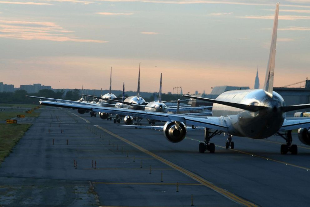 PHOTO: Planes line up for takeoff.