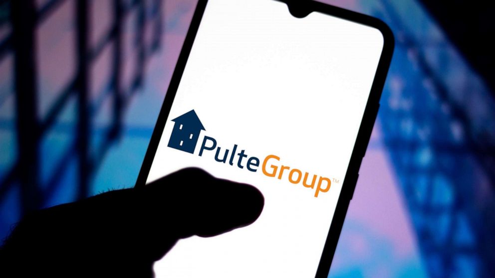 PHOTO: In this photo illustration the PulteGroup logo seen displayed on a smartphone.