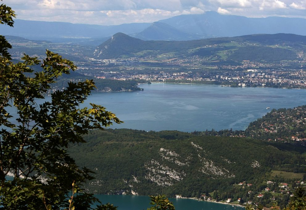 PHOTO: A file photos shows a view of the lake of Annecy, France, on Sept. 10, 2010. The Alpine town is about 20 miles south of Geneva, Switzerland.