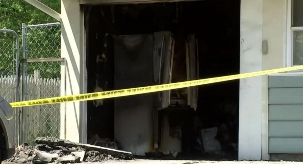 PHOTO: Fire crews extinguished a blaze at this home in Kendall Park, New Jersey, May 31, 2023.