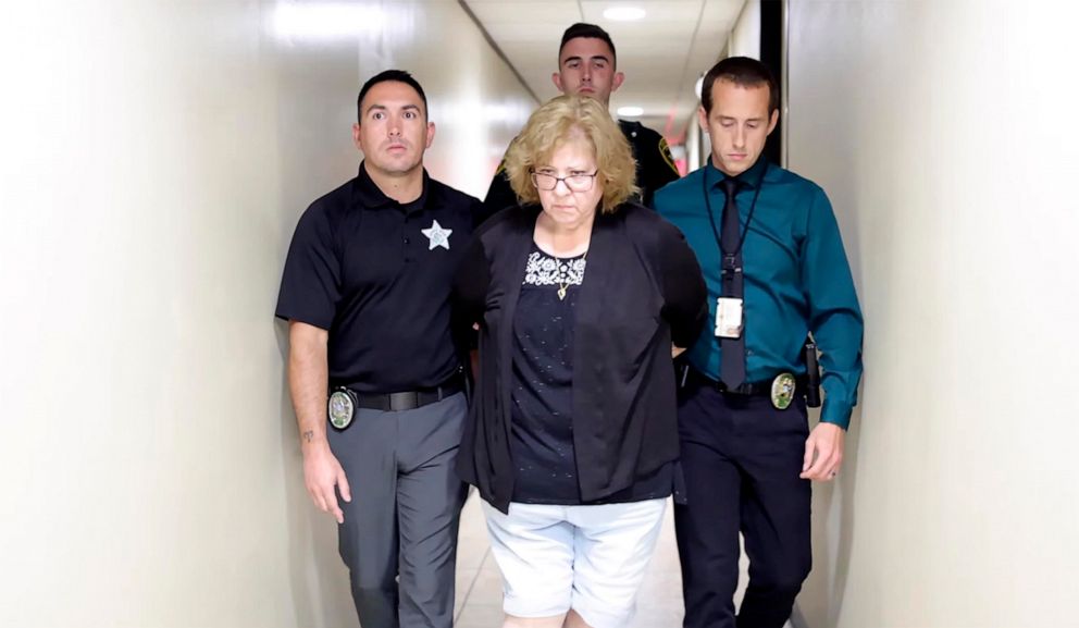 PHOTO: This image taken from video provided by the Marion County Sheriff's Office shows Susan Lorincz after her arrest in Ocala, Fla., on June 6, 2023.