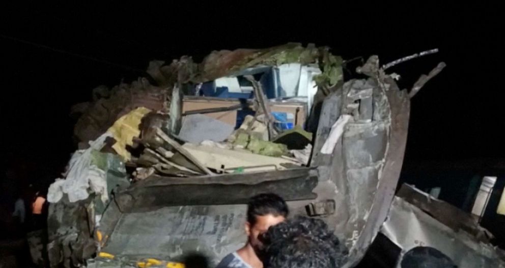 PHOTO: A view of a damaged compartment, following the deadly collision of two trains, in Balasore, India June 2, 2023.