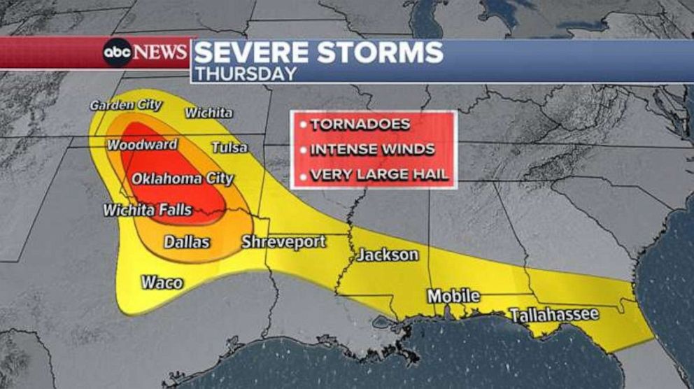 PHOTO: Severe storms, Thursday.