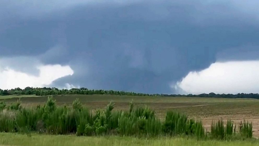 PHOTO: A tornado forms on June 14, 2023, in Blakely, Ga.